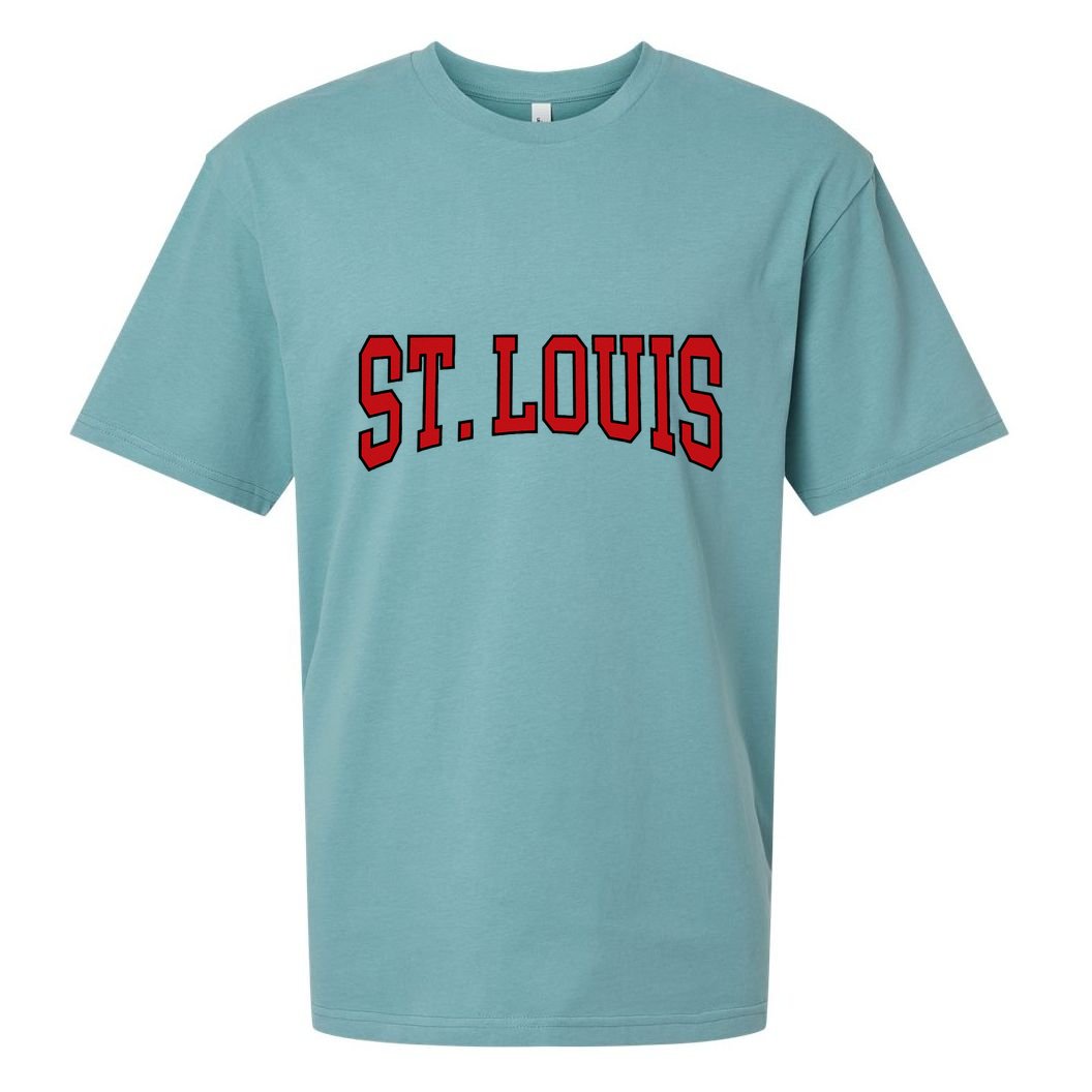St. Louis Text Sueded Cloud Jersey T-Shirt