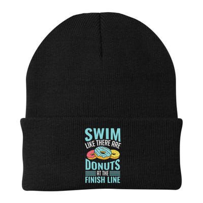 Swim Like There Are Donuts, Swimming Funny Swimmer Beanie
