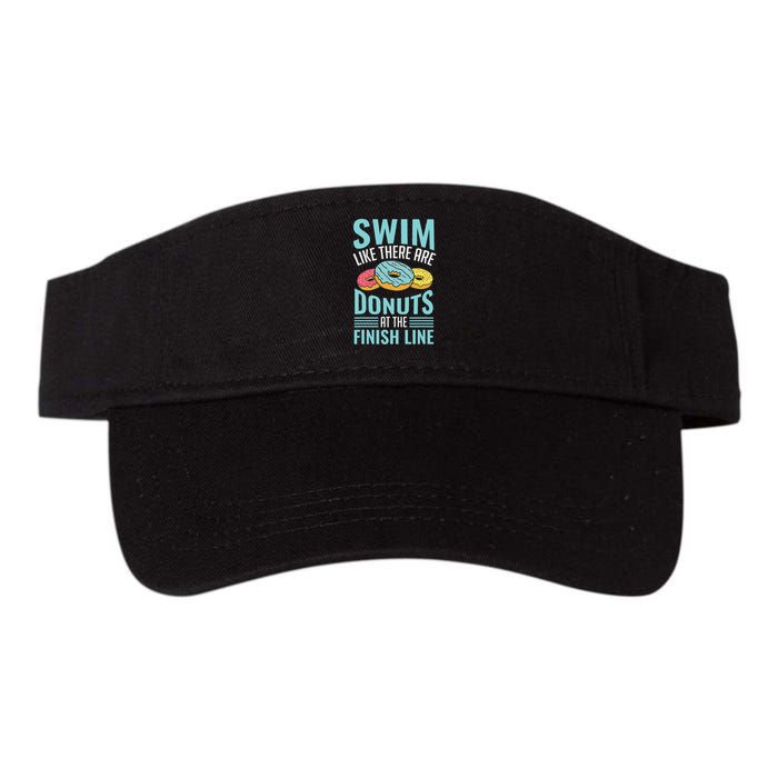 Swim Like There Are Donuts, Swimming Funny Swimmer Visor