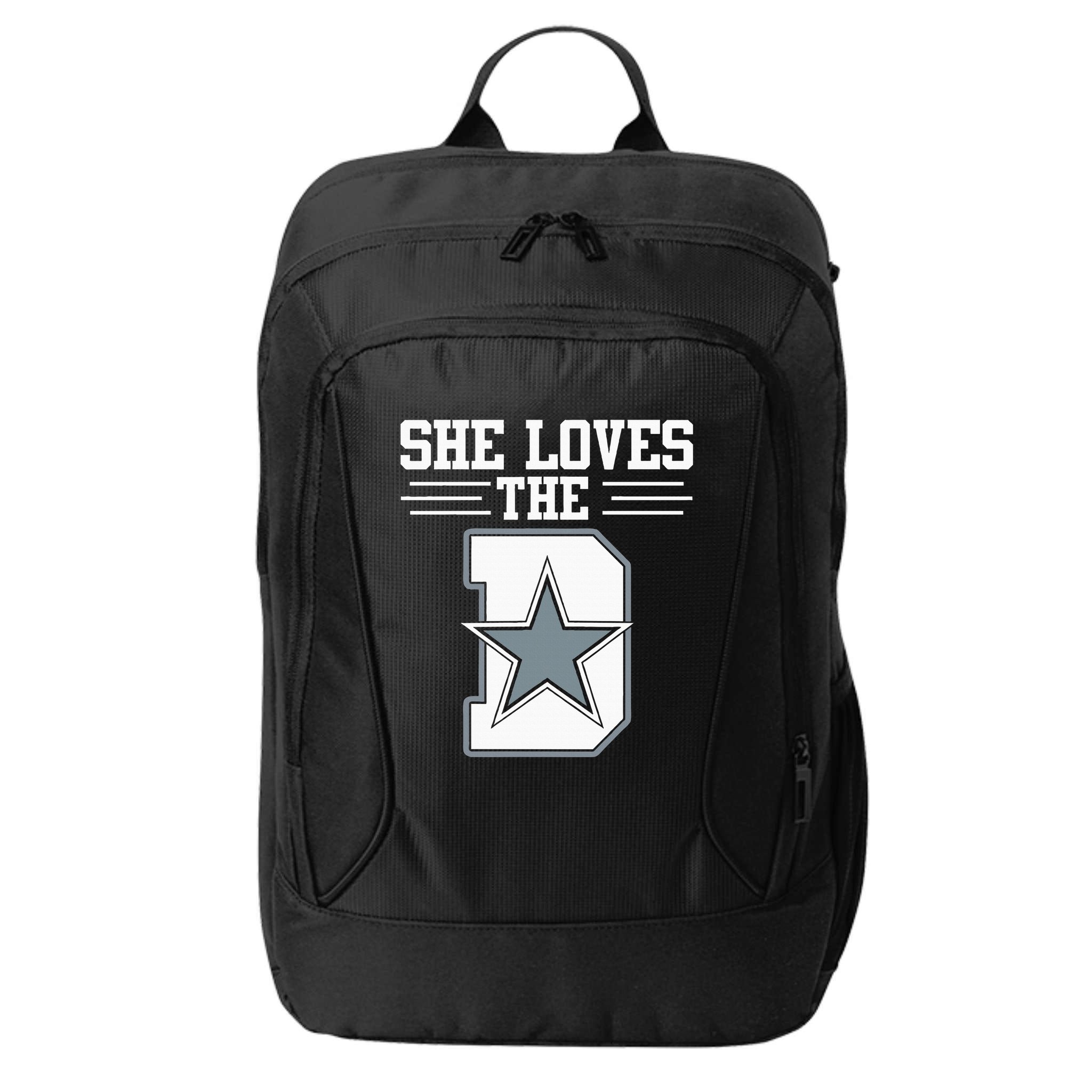 She Loves the D Dallas City Backpack