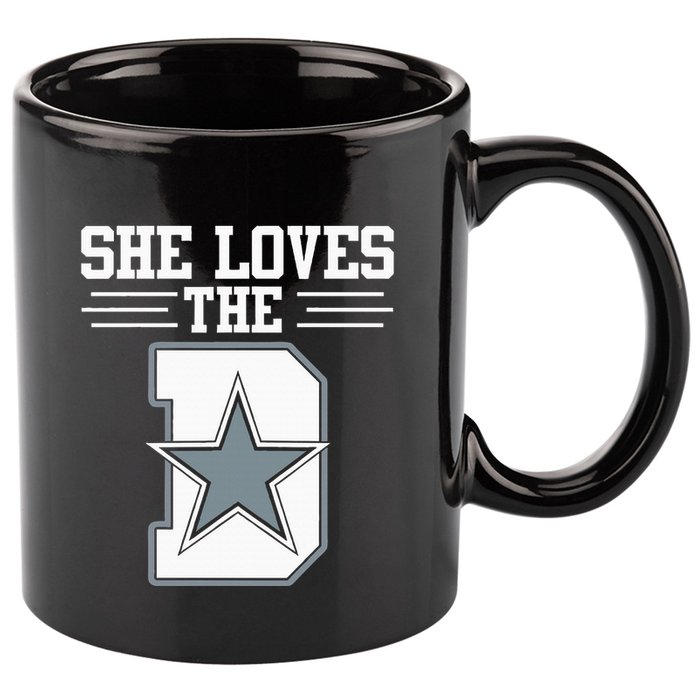 She Loves the D Dallas 11oz C Handle Ceramic Mug