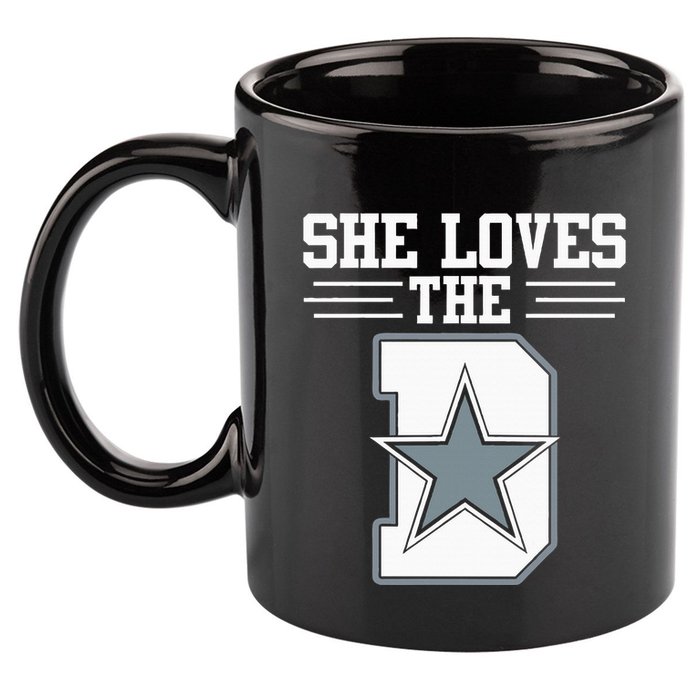 She Loves the D Dallas 11oz C Handle Ceramic Mug