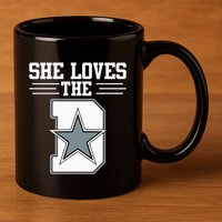 She Loves the D Dallas 11oz C Handle Ceramic Mug