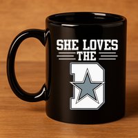 She Loves the D Dallas 11oz C Handle Ceramic Mug
