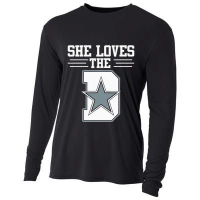 She Loves the D Dallas Cooling Performance Long Sleeve Crew
