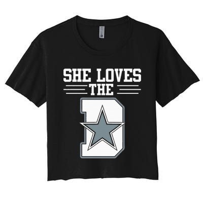 She Loves the D Dallas Women's Crop Top Tee