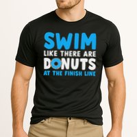 Swim Like There Are Donuts, Swimming Funny Swimmer Cooling Performance Crew T-Shirt