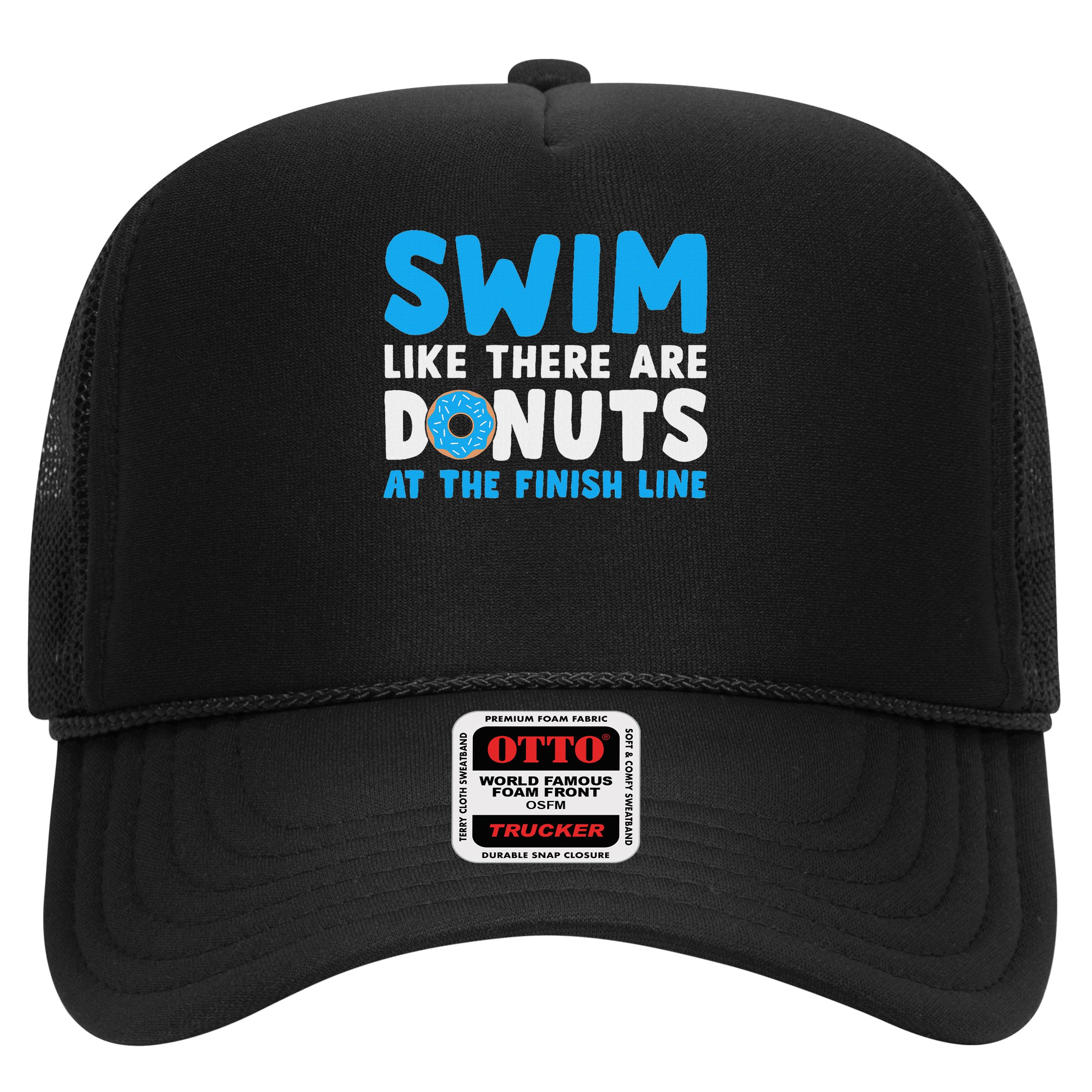 Swim Like There Are Donuts, Swimming Funny Swimmer Hat