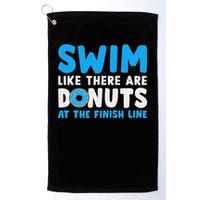 Swim Like There Are Donuts, Swimming Funny Swimmer Golf Towel