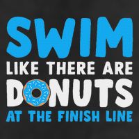 Swim Like There Are Donuts, Swimming Funny Swimmer Golf Towel