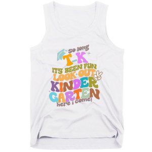 So Long Transitional Kindergarten Grad Look Out Kindergarten Tank Top