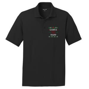 Santa Loves Trump Funny Ugly Christmas Donald Trump Gift PosiCharge RacerMesh Polo