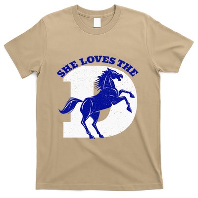 She Loves The D Funny Football T-Shirt