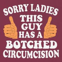 Sorry Ladies This Guy Has A Botched Circumcision Funny 16oz Travel Tumbler