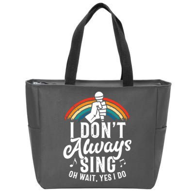 Singing Lover T Musical Theater Singer Zip Tote Bag