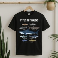 Shark Lover Types Of Sharks Kinds Of Sharks Shark T-Shirt