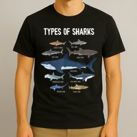 Shark Lover Types Of Sharks Kinds Of Sharks Shark T-Shirt