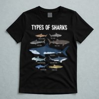 Shark Lover Types Of Sharks Kinds Of Sharks Shark T-Shirt