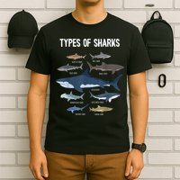 Shark Lover Types Of Sharks Kinds Of Sharks Shark T-Shirt