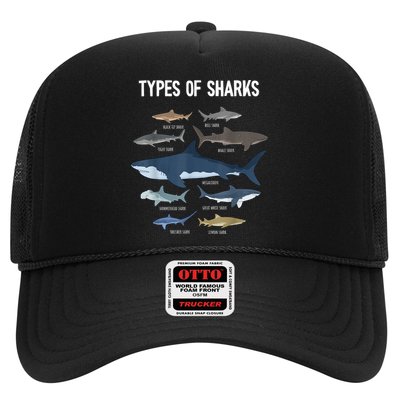 Shark Lover Types Of Sharks Kinds Of Sharks Shark Trucker Hat