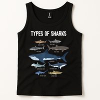 Shark Lover Types Of Sharks Kinds Of Sharks Shark Tank Top