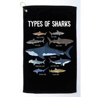 Shark Lover Types Of Sharks Kinds Of Sharks Shark Golf Towel