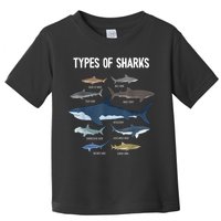 Shark Lover Types Of Sharks Kinds Of Sharks Shark Toddler T-Shirt