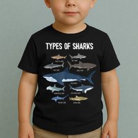 Shark Lover Types Of Sharks Kinds Of Sharks Shark Toddler T-Shirt