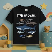 Shark Lover Types Of Sharks Kinds Of Sharks Shark Toddler T-Shirt