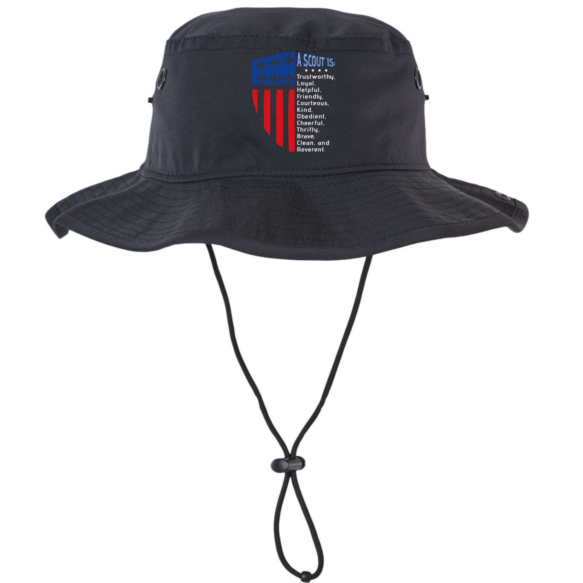 Scouting Law Us America Flag Scouting Law Gift Bucket Hat