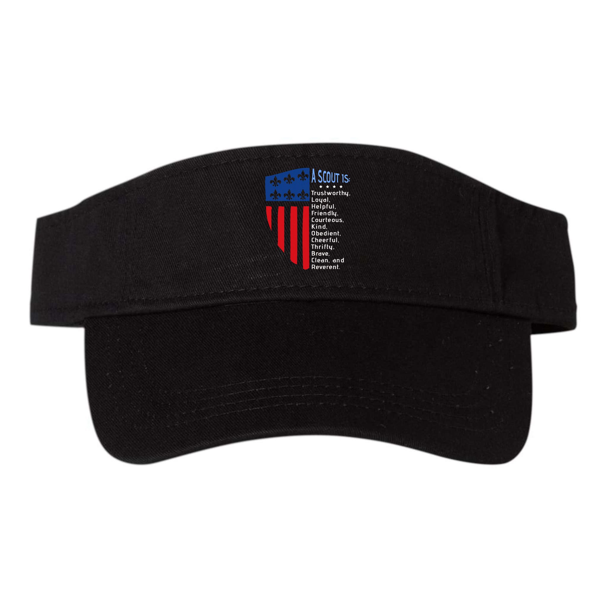 Scouting Law Us America Flag Scouting Law Gift Visor
