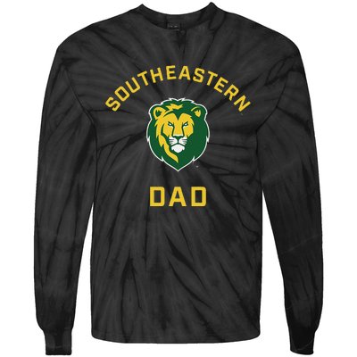 Southeastern Louisiana University Lions Arched Dad Tie-Dye Long Sleeve Shirt