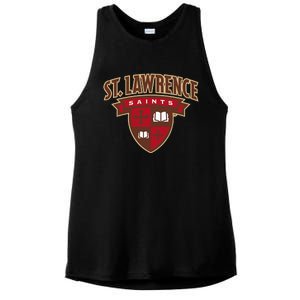 St. Lawrence University Saints Shield Ladies PosiCharge Tri-Blend Wicking Tank