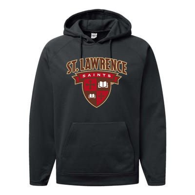 St. Lawrence University Saints Shield Performance Fleece Hoodie