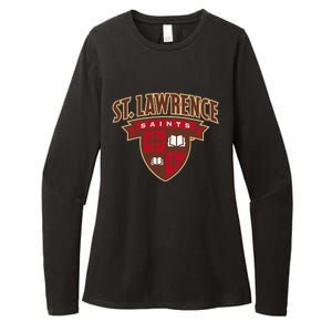 St. Lawrence University Saints Shield Womens CVC Long Sleeve Shirt