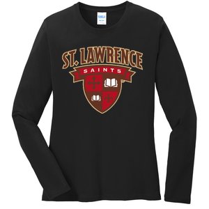 St. Lawrence University Saints Shield Ladies Long Sleeve Shirt