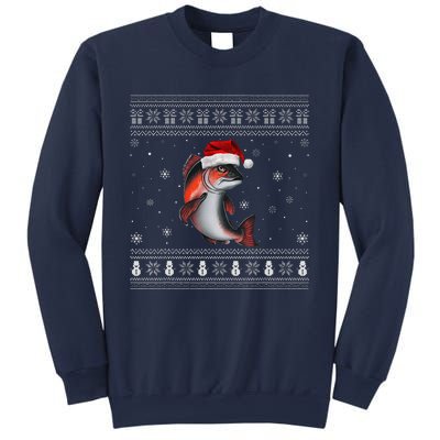 Salmon Loverssanta Ugly Xmas Sweater Sweatshirt