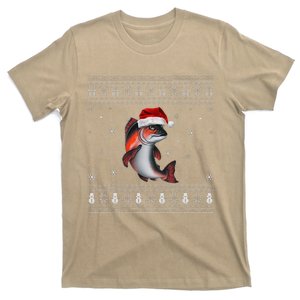 Salmon Loverssanta Ugly Xmas Sweater T-Shirt