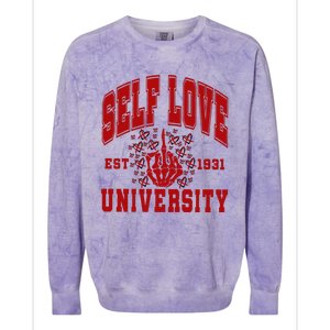 Self Love University Est 1931 Colorblast Crewneck Sweatshirt