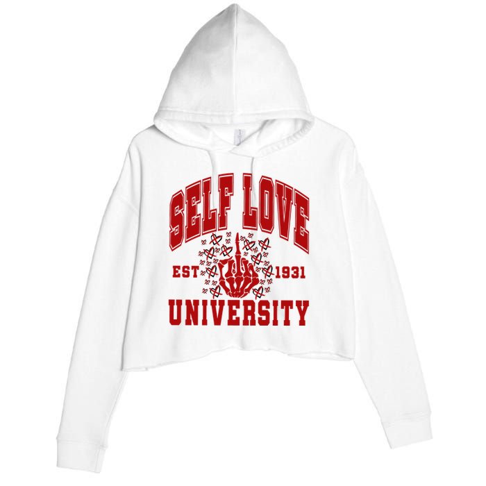 Self Love University Est 1931 Crop Fleece Hoodie