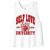 Self Love University Est 1931 Women's Racerback Cropped Tank