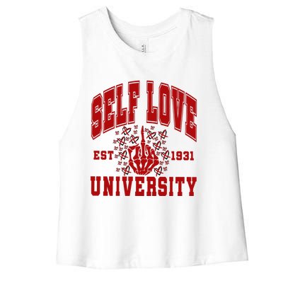 Self Love University Est 1931 Women's Racerback Cropped Tank