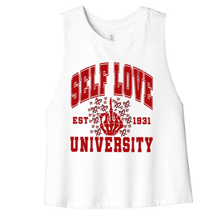 Self Love University Est 1931 Women's Racerback Cropped Tank