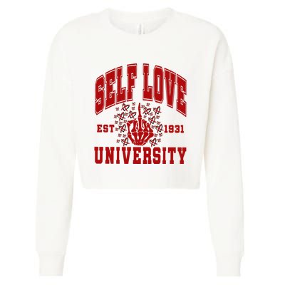 Self Love University Est 1931 Cropped Pullover Crew