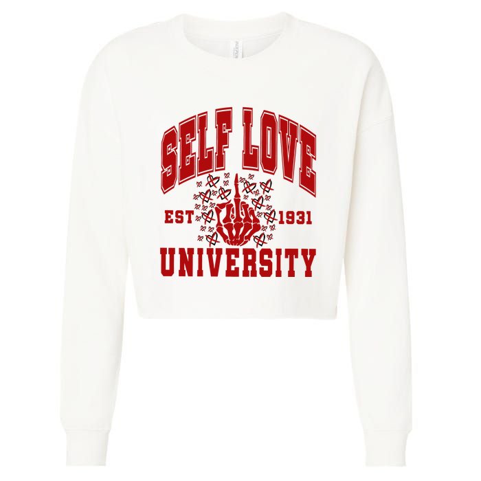 Self Love University Est 1931 Cropped Pullover Crew