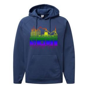 Salt Lake Utah SlUt Lgbtq Funny Performance Fleece Hoodie