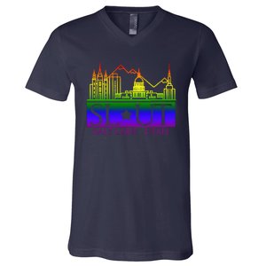 Salt Lake Utah SlUt Lgbtq Funny V-Neck T-Shirt