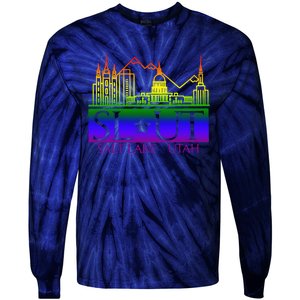 Salt Lake Utah SlUt Lgbtq Funny Tie-Dye Long Sleeve Shirt