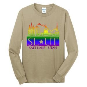 Salt Lake Utah SlUt Lgbtq Funny Tall Long Sleeve T-Shirt