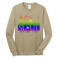 Salt Lake Utah SlUt Lgbtq Funny Tall Long Sleeve T-Shirt